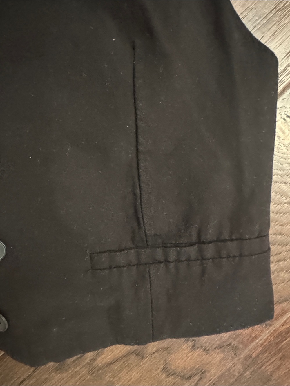Zara Black Tailored Button Vest - Picture 3 of 7